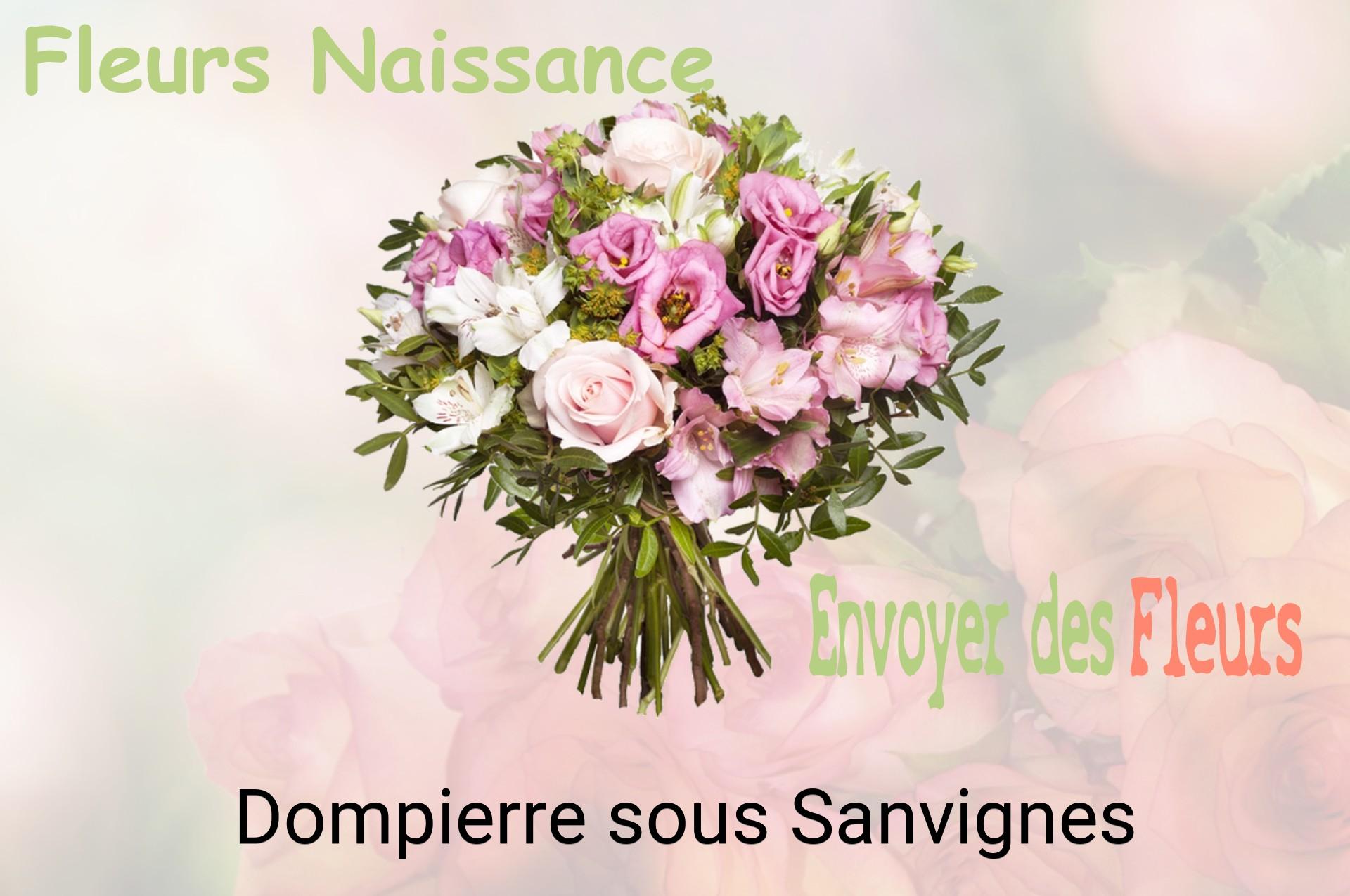 Bouquet de fleurs de naissance livré à Dompierre-sous-Sanvignes