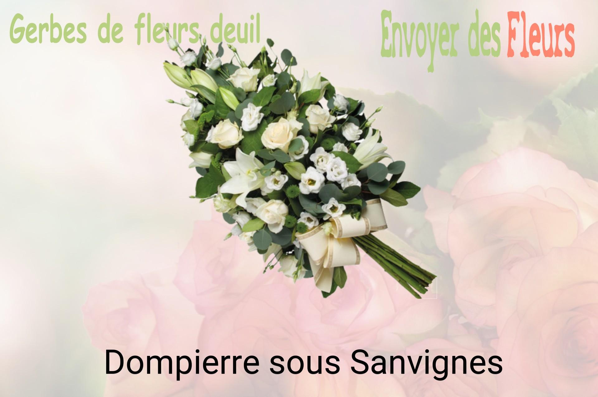 Gerbe de fleurs de deuil livrée à Dompierre-sous-Sanvignes